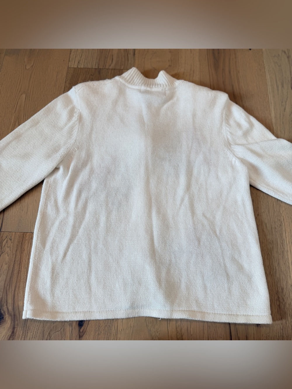 Tiara International Christmas Cardinal Sweater M Beaded Zip Front Pom Pom Vtg - Picture 3 of 11